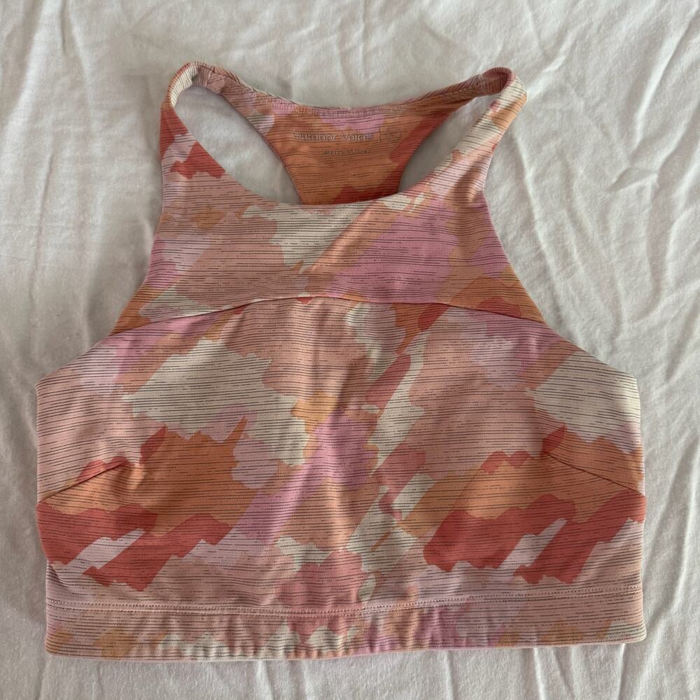 Outdoor Voices pink camo sports bra size extra small